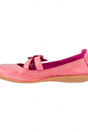 Merceditas de mujer Planas en piel con flor | Zapatos casuales