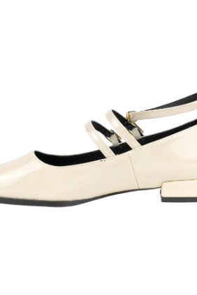 Merceditas Mujer Charol Beige en Piel Top3Top3 SA24680