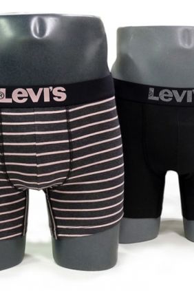 Comprar Pack de 2 calzoncillos Levis rayas rosas y negro