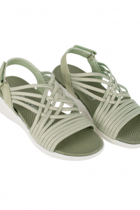 Sandalia de Elásticos y Tira Por Detrás, Amarpies ABZ236008