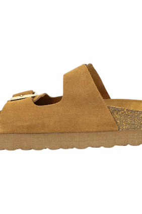 Sandalias 2 hebillas Mujer en piel - Autenti 11097