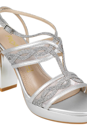 Sandalias de Fiesta con Tacón Ancho y Plantilla de Piel - Prestigio C-542