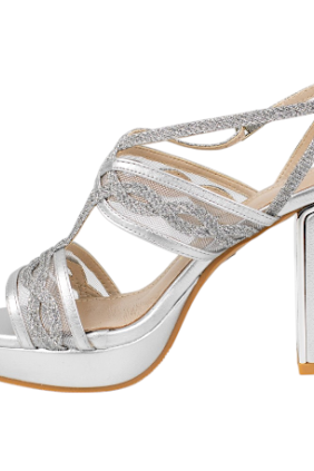 Sandalias de Fiesta con Tacón Ancho y Plantilla de Piel - Prestigio C-542