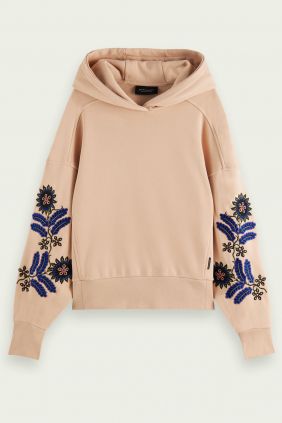 Sudadera Maison Scotch Manga Bordada