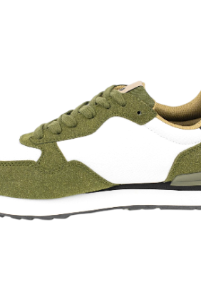 Zapatilas Lois en Blanco y Verde Casual - 64401