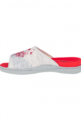 Zapatilla Abierta en la Punta, Estampado París, Plumaflex, 12404
