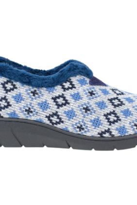 Zapatilla Casa Mujer Invierno Cerrada Cuña Lana Plumaflex 14231