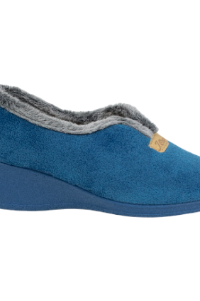 Zapatilla Casa Mujer Invierno Cerrada Lisa Cuña Media J.Ortega 1840