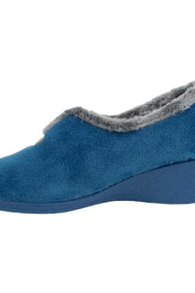 Zapatilla Casa Mujer Invierno Cerrada Lisa Cuña Media J.Ortega 1840