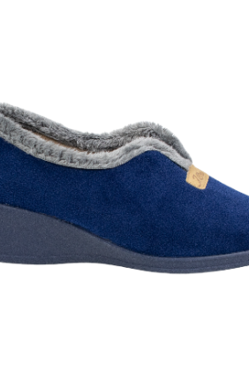 Zapatilla Casa Mujer Invierno Cerrada Lisa Cuña Media J.Ortega 1840