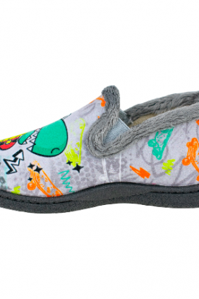 Zapatilla de Casa Cerrada Dino Patin Plumaflex 12004