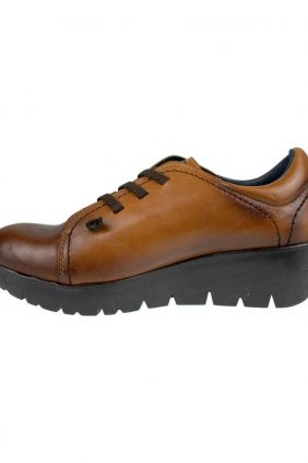 Zapato de Piel, Subido, Cuña Elásticos, Plantilla Extraíble, Bran´s 13791