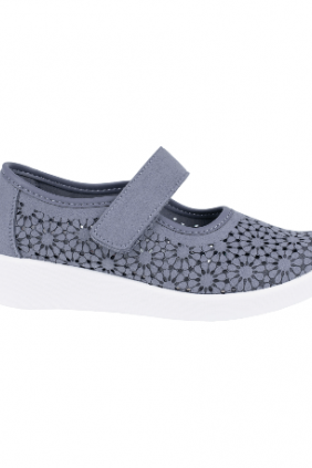 Zapato Doctor Cutillas estilo Mercedita Troquelada Mujer Verano Beis Plantilla Extraible 38470