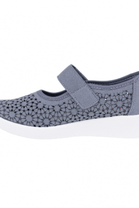 Zapato Doctor Cutillas estilo Mercedita Troquelada Mujer Verano Beis Plantilla Extraible 38470
