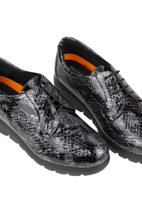 Zapato Piel Charol  Cuña y Cordón Doctor Cutillas 89546