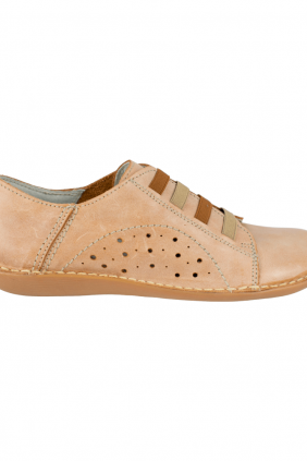 Zapato Plano Muer Verano Piel con Gomas Anchas Brans