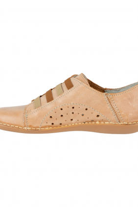 Zapato Plano Muer Verano Piel con Gomas Anchas Brans