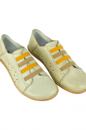 Zapato Plano Muer Verano Piel con Gomas Anchas Brans