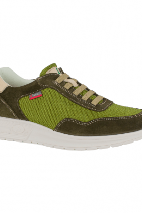 Zapatos Casual de Hombre Verano Verde Serraje y Rejilla Luisetti 36215BI-2