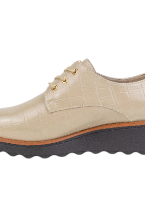 zapatos con cuña en piel coco - ReNature 27828