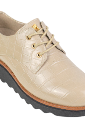 zapatos con cuña en piel coco - ReNature 27828