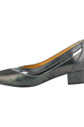 Zapatos de Salón Mujer Licra Beis y Negro Plantilla Extraible Doctor Cutillas 81196