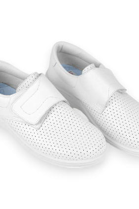 Zapatos de Trabajo Brocado Velcro Percla 18793