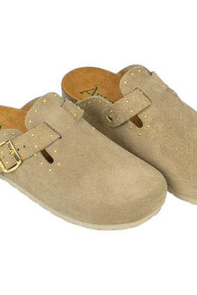 Zuecos bio piel con tachas Autenti 15388