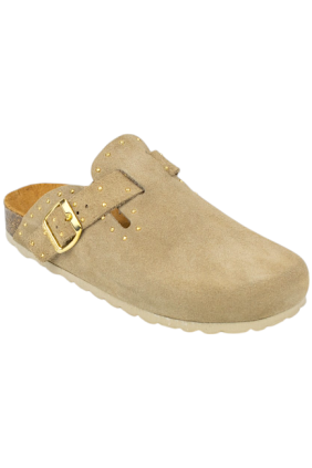 Zuecos bio piel con tachas Autenti 15388